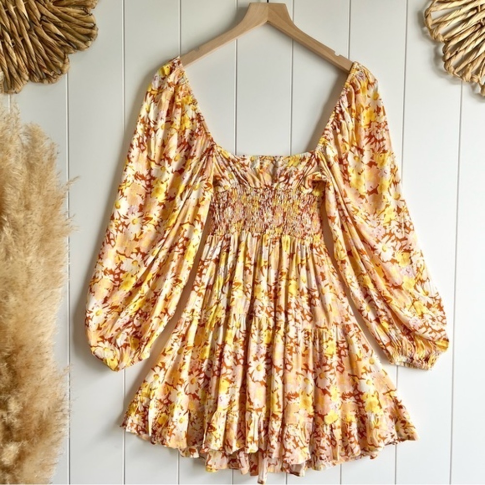 LSPACE floral dress mini spring summer babydoll - Picture 11 of 11